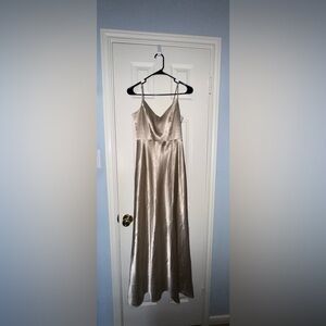 Birdy Grey Champagne Satin Gown